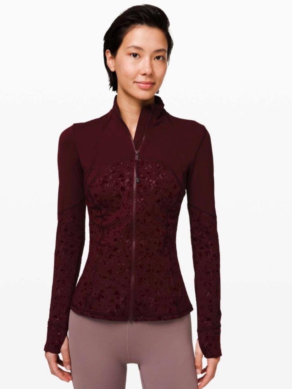 #303 Lululemon Define Jacket *Speckle Shine Garnet Size 6 Special Edition